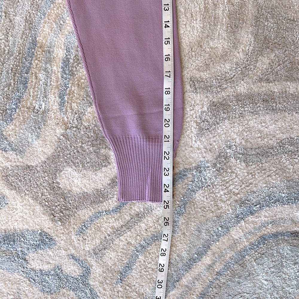 Lilac Buttoned Turtleneck Sweater - Picture 10 of 13
